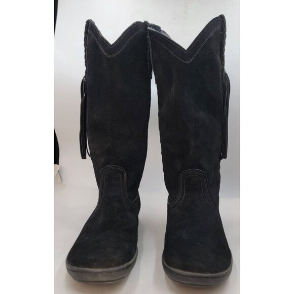 Ariat Boots Womens Black Suede Western Pull On Rubber Sole Size 8.5B - Picture 2 of 12